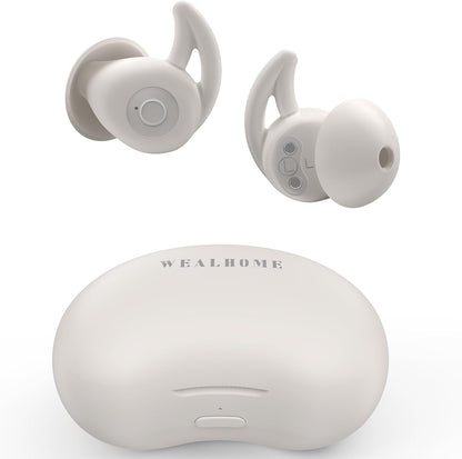 Sleep Earbuds Sound Machine Comfortable Fit for Sleeping, Bluetooth Wireless 40h Playtime (Black）)