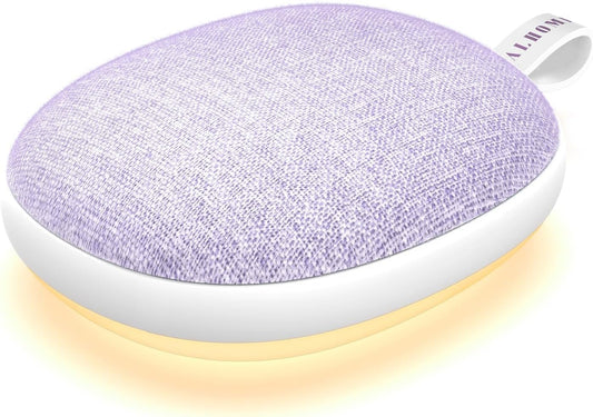 Sound Machine with Ambient Night Light,Timer, 6 Sounds for Kids Adults -Purple