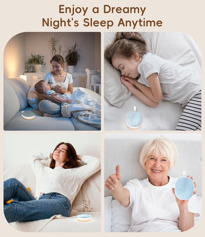 Sound Machine with Ambient Night Light,Timer, 6 Sounds for Kids Adults -Beige