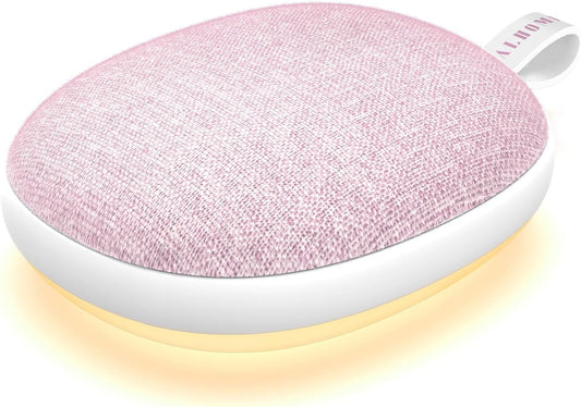 Sound Machine with Ambient Night Light,Timer, 6 Sounds for Kids Adults -Pink