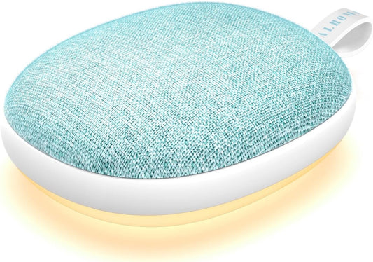 Sound Machine with Ambient Night Light,Timer, 6 Sounds for Kids Adults -Cyan